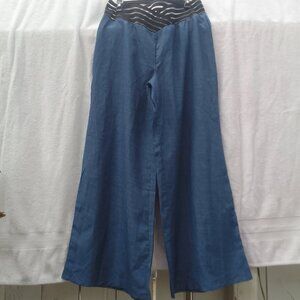 Bundle sunglass&Well-design luxury stylish dressy silky-soft-cool wide-leg pant